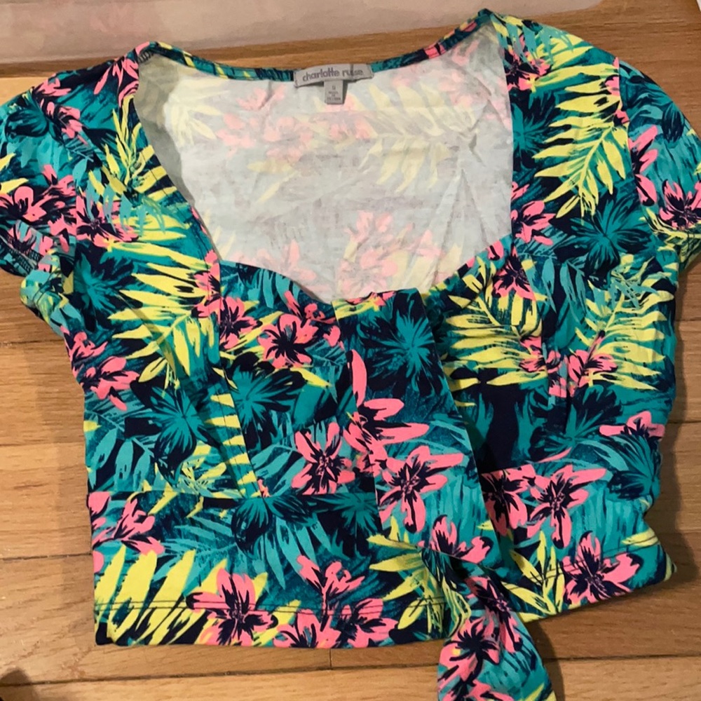 Tropical Summer Crop top
